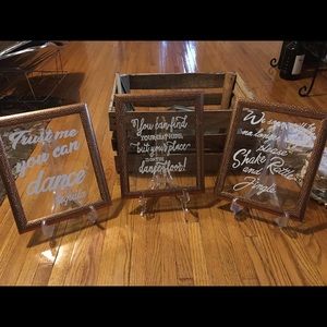 Wedding signs 8.5x11” hand written signs!